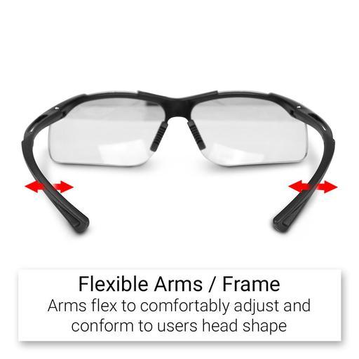 Raptor MG24C Premium Maximum Comfort Safety Glasses with Clear Lens – image 5