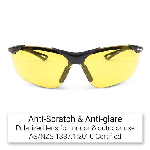 Raptor MG24Y Premium Maximum Comfort Safety Glasses with Yellow Tint Lens – image 2