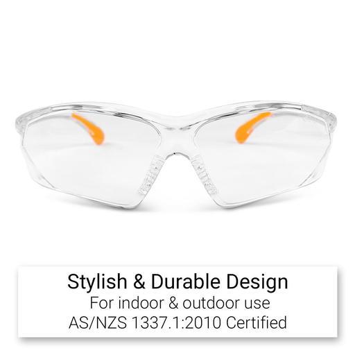 Raptor MG97C-5P 5-Pack Ultra Protection Safety Glasses with Clear Lens – image 3