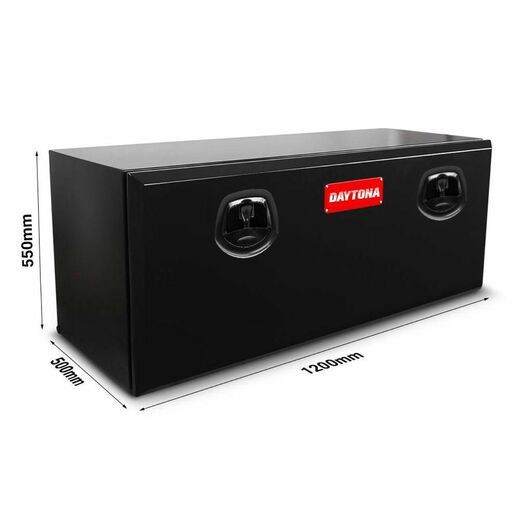 Daytona BPC120 2mm 1200mm x 500mm x 550mm Powder Coated Steel Underbody / Under Tray Truck Storage Box – image 2