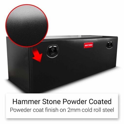 Daytona BPC150 2mm 1500mm x 500mm x 550mm Powder Coated Steel Underbody / Under Tray Truck Storage Box – image 3