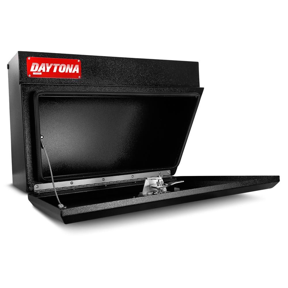 Daytona BUR600 2mm RIGHT 600mm x 200mm x 420mm Steel Underbody / Under Tray Black Storage Box – image 1