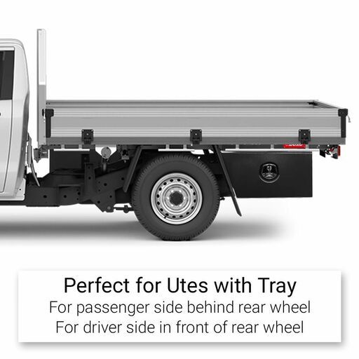 Daytona BUR660 2mm RIGHT 660mm x 260mm x 420mm Steel Underbody / Under Tray Black Storage Box – image 4