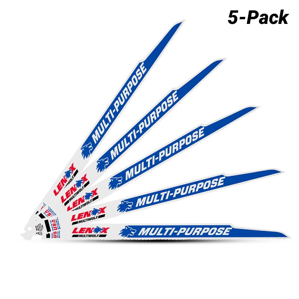 Lenox 20583110R 300mm 10/14TPI All Purpose Bi-Metal Reciprocating Saw Blade - 5 Pack – image 2