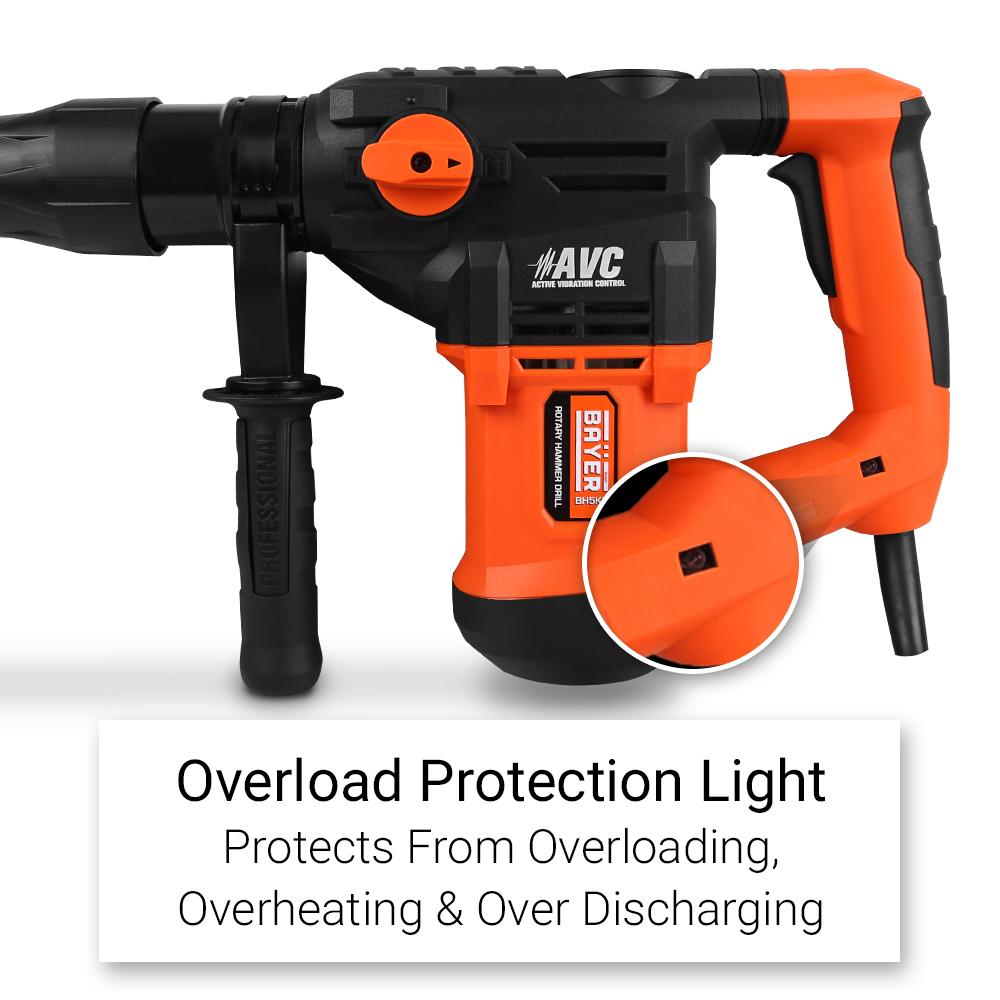 Bayer BH5KG 5KG 1600W SDS Max Rotary Hammer Drill – image 7
