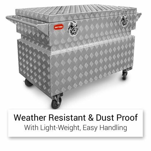 Daytona BSITEBOX 2.0mm 1180 x 700 x 750mm Aluminium Site Box on Wheel – image 3
