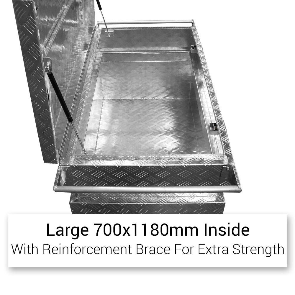 Daytona BSITEBOX 2.0mm 1180 x 700 x 750mm Aluminium Site Box on Wheel – image 5