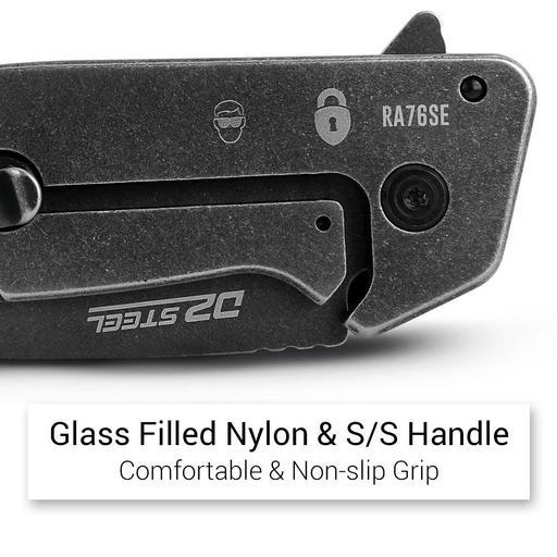 Razor RA76SE Serrated D2 Blade Pocket Knife – image 8