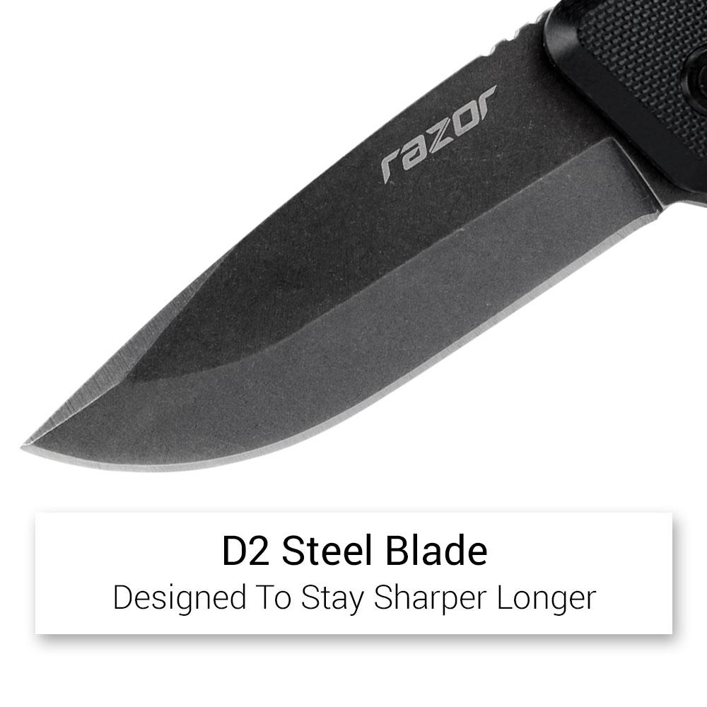 Razor RA88S 88mm Smooth D2 Blade Pocket Knife – image 4