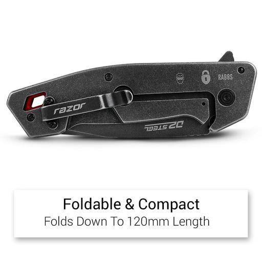Razor RA88S 88mm Smooth D2 Blade Pocket Knife – image 9