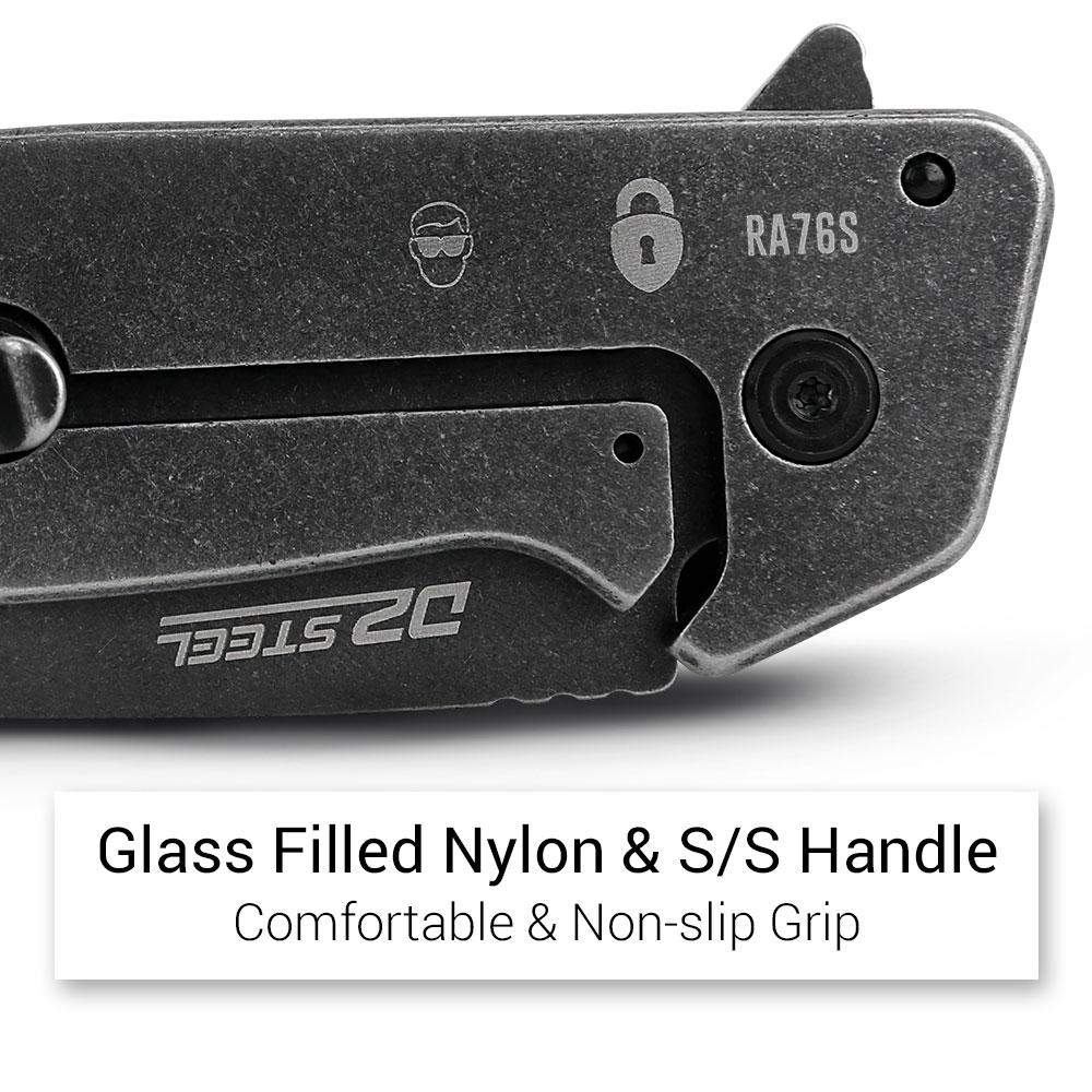 Razor RA76S 76mm Smooth D2 Blade Pocket Knife – image 8