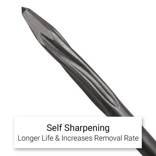 Xtorque XSP250 Platinum 250mm SDS Plus Platinum Self Sharpening Pointed Chisel - MADE IN EUROPE – image 2