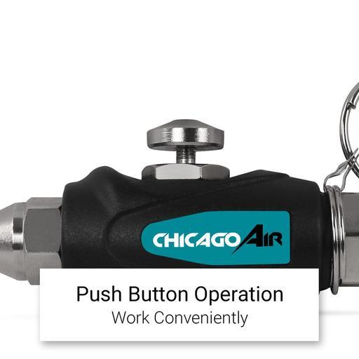 Chicago Air CGUN003 1/4" Nitto Air Fitting Mini Air Blow Gun With Safety Ring – image 4