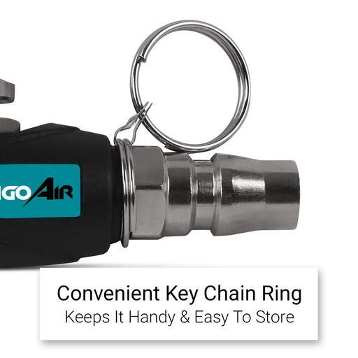Chicago Air CGUN003 1/4" Nitto Air Fitting Mini Air Blow Gun With Safety Ring – image 6
