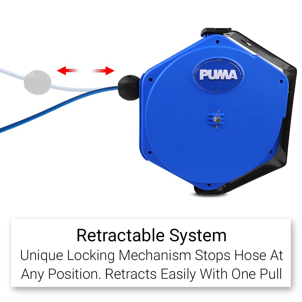 PUMA Air Compressor PUMA1020LA 20m Retractable Air Hose Reel