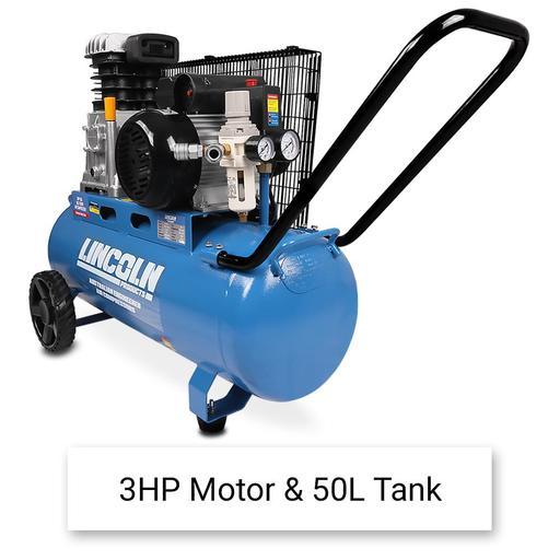Lincoln LB3050 3HP 50L Belt Drive Air Compressor – image 3