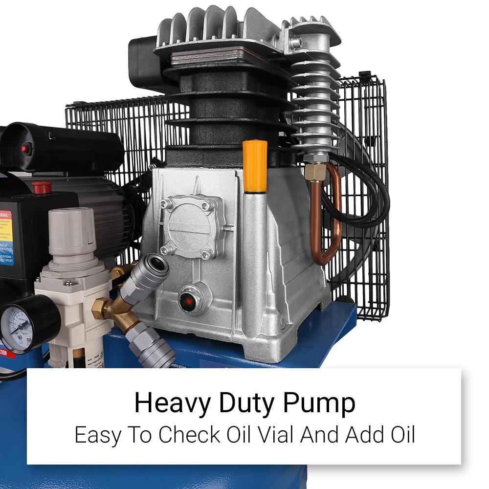 Lincoln LBV120 3HP Vertical 120L Belt Drive Air Compressor