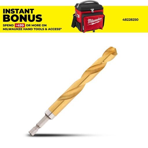 Milwaukee 48894826 11.5mm Red Helix™ Titanium Drill Bit