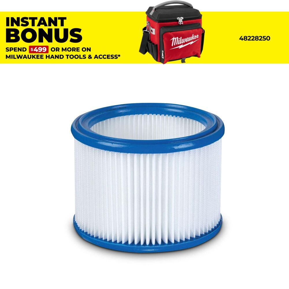 Milwaukee 4932352304 Filter Cartridge for AS300ELCP Vacuum – image 1