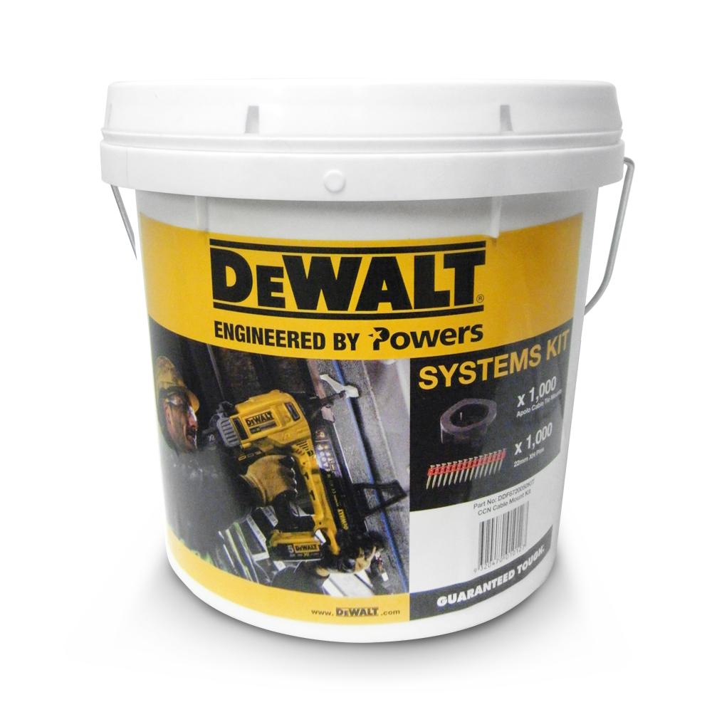 DeWalt DDF6720050KIT CNN Cable Tie Mounts & Pins Kit to suit DCN890 Concrete Angled Nailer – image 4