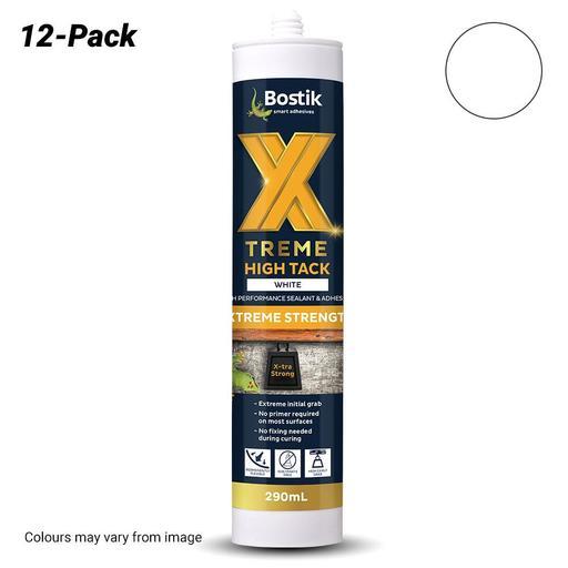 Bostik 3061067912PK 12-Pack Xtreme High Tack 290ml High Performance MS Adhesive Cartridge - White