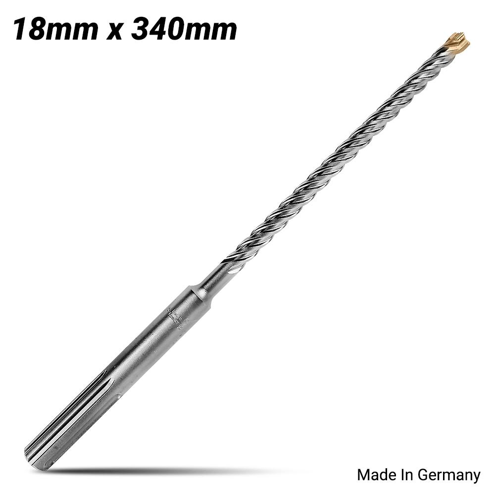 Xtorque X18340M Platinum SDS MAX 18mm x 340mm Platinum 4 Cutter Drill Bit - MADE IN GERMANY – image 1