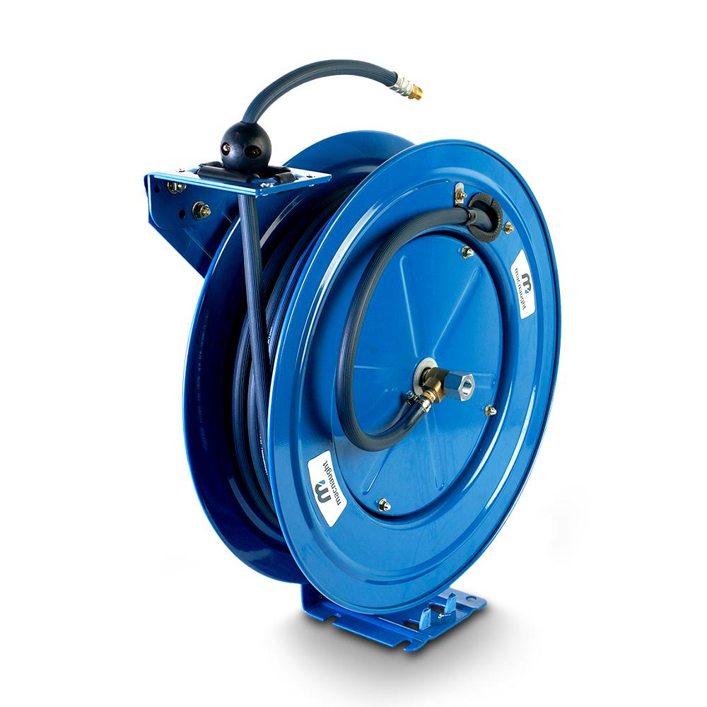 Macnaught MAS1020-01 Standard Duty Single Pedestal Metal Hose Reels - Air & Water – image 1