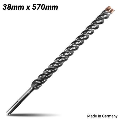 Xtorque X38570M Platinum SDS MAX 38mm x 570mm Platinum 4 Cutter Drill Bit - MADE IN GERMANY