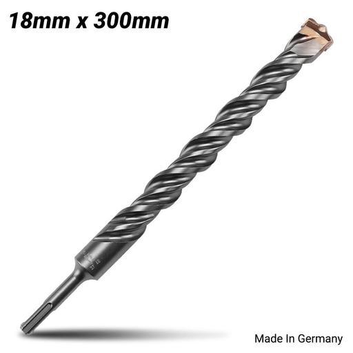 Xtorque X18300 Platinum SDS PLUS 18mm x 300mm Platinum 2 Cutter Drill Bit - MADE IN GERMANY