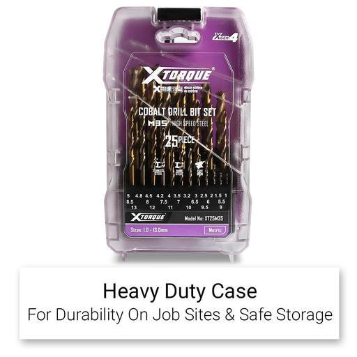 Xtorque XT25M35 25pce XGEN4 Metric Atomic 27 M35 HSS Cobalt Drill Bit Set – image 10