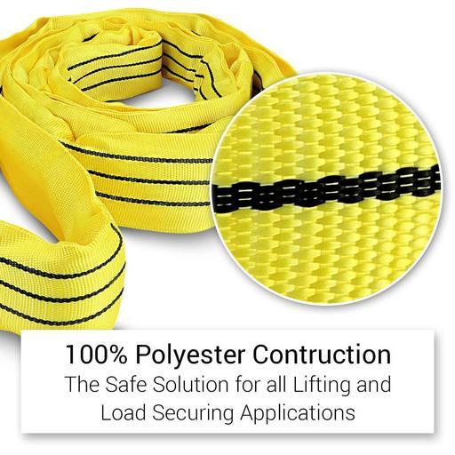 Ninja NS30002 3 Ton x 2m Round Lifting Sling Yellow – image 4