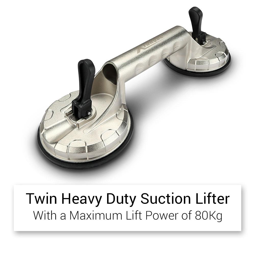 Xtorque X2125 123mm (5") 80Kg Twin Heavy Duty Glass Suction Lifter – image 7
