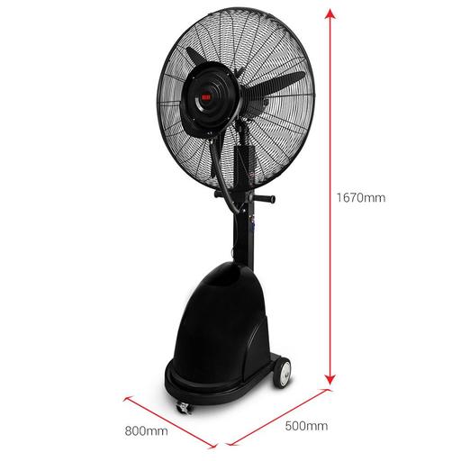 Bayer BMF22 235W 750mm Pedestal Misting Fan