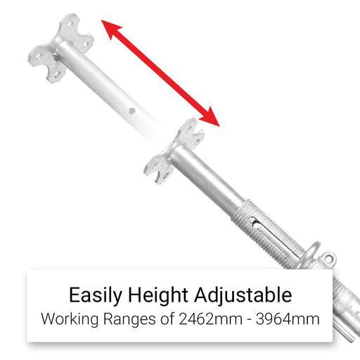 Climbrite CAP3 Size 3 2462mm to 3964mm Galvanised Construction Prop – image 2
