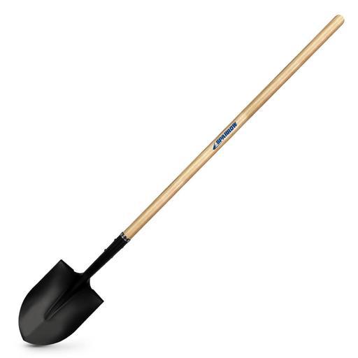 Sparrow RMSW01 Round Mouth Long Ash Wood Handle Shovel
