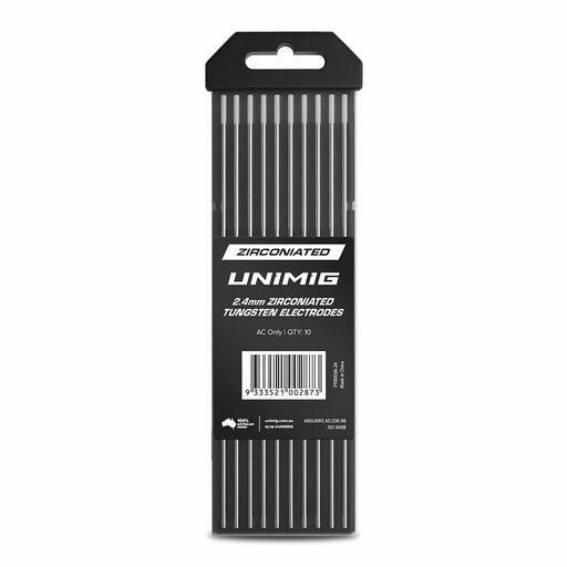UNIMIG PTR0006-24 10-Pack 2.4mm x 175mm 0.8% Zirconiated Tungsten Electrodes – image 3