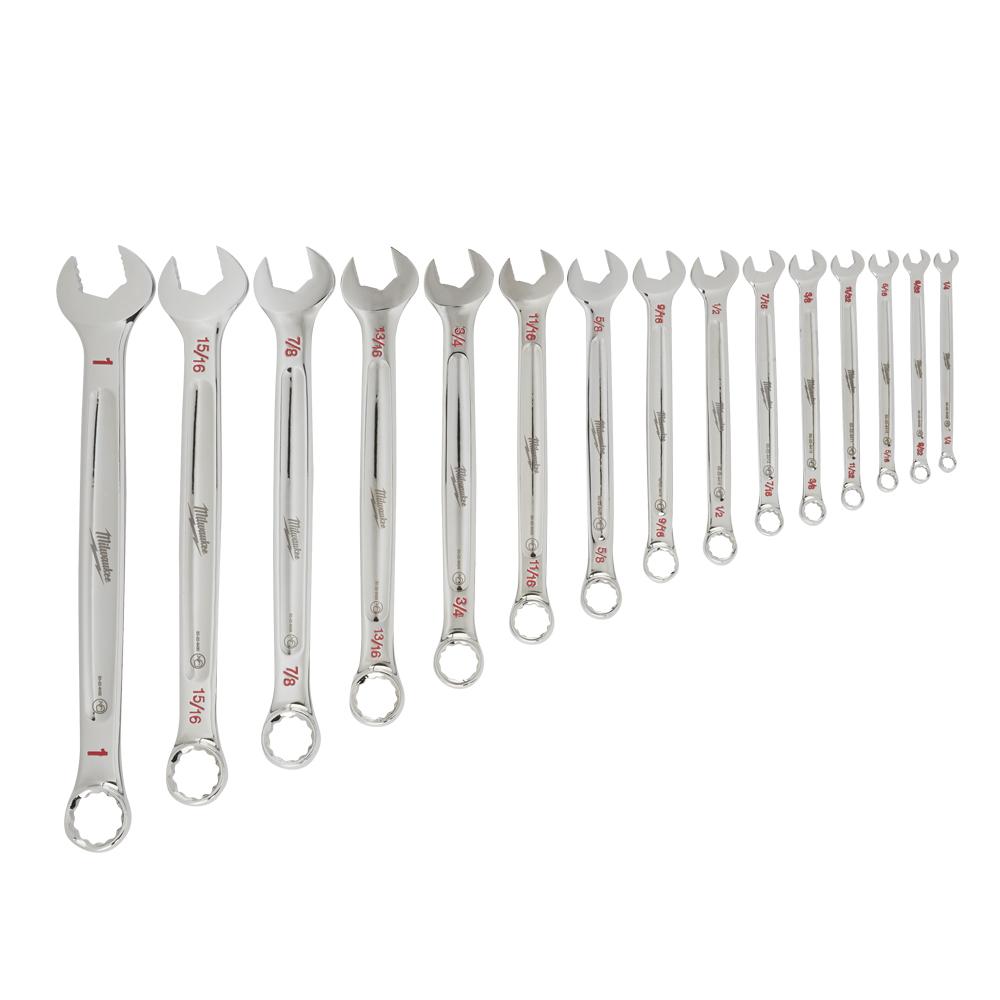 Milwaukee 48229415 15pce SAE Combination Wrench Set – image 5