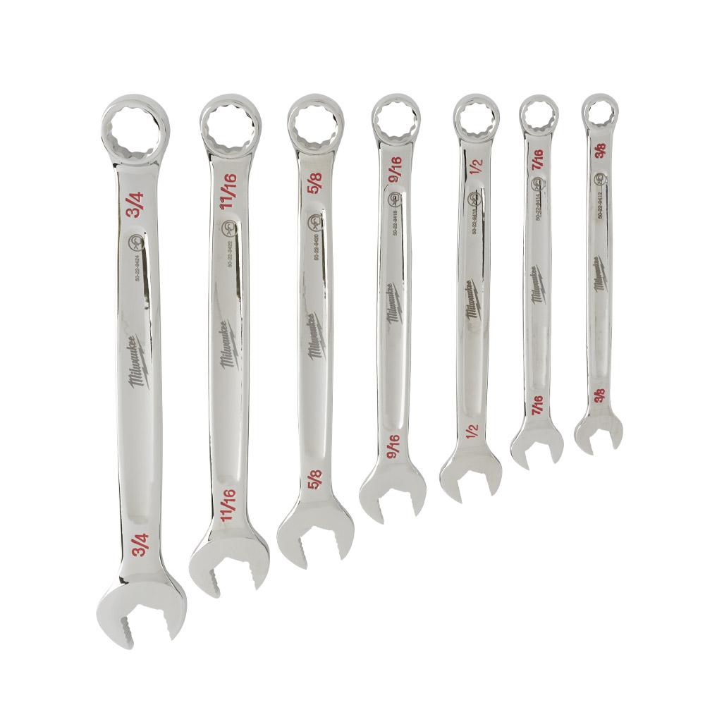 Milwaukee 48229407 7pce SAE Combination Wrench Set – image 6