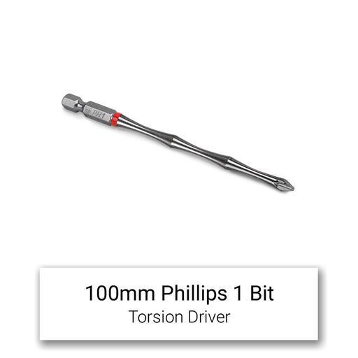 Xtorque 5PKPH1100 PH1 100mm Phillips Head Torsion Driver Bit - 5 Pack – image 2