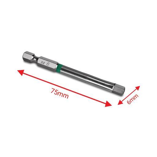 Xtorque 5PKHT675 HEX 6 75mm Hex Tamper Head Torsion Magnetic Driver Bit - 5 Pack – image 4
