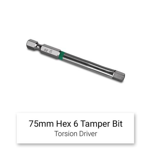 Xtorque 5PKHT675 HEX 6 75mm Hex Tamper Head Torsion Magnetic Driver Bit - 5 Pack – image 3