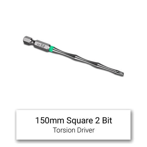 Xtorque 5PKSQ2150 SQ2 150mm Square Head Torsion Driver Bit - 5 Pack – image 2