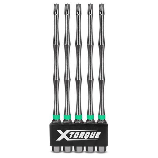 Xtorque 5PKSQ2150 SQ2 150mm Square Head Torsion Driver Bit - 5 Pack