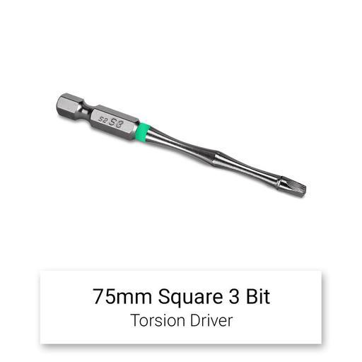 Xtorque 5PKSQ375 SQ3 75mm Square Head Torsion Driver Bit - 5 Pack – image 2