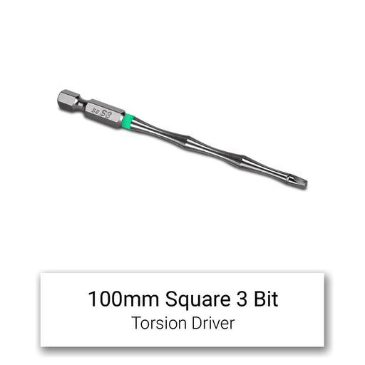 Xtorque 5PKSQ3100 SQ3 100mm Square Head Torsion Driver Bit - 5 Pack – image 2