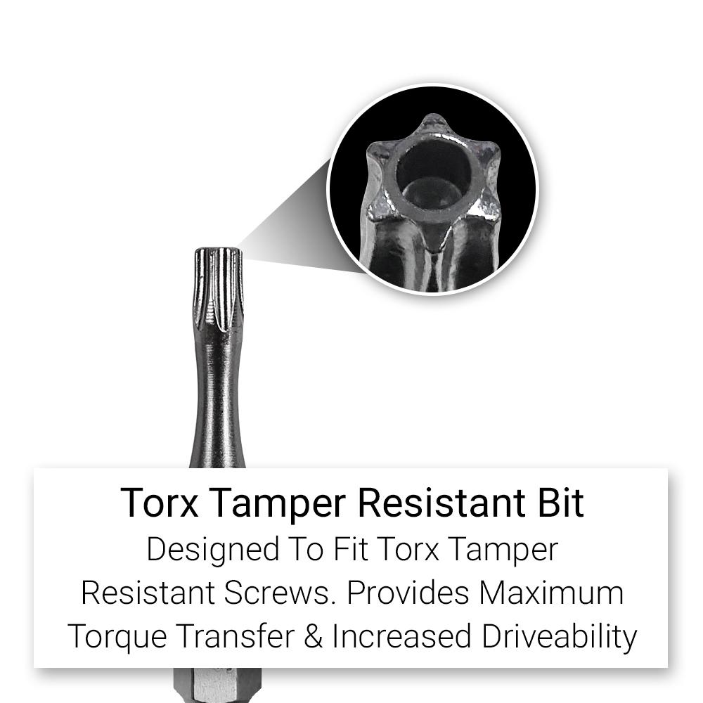 Xtorque 5PKTA1550 TORX15 50mm Tamperproof Torx Head Torsion Driver Bit - 5 Pack – image 2