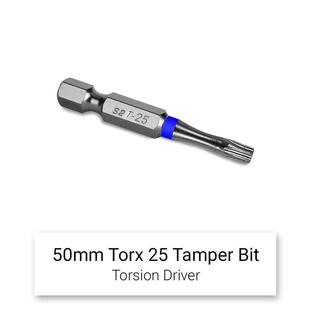 Xtorque 5PKTA2550 TORX25 50mm Tamperproof Torx Head Torsion Driver Bit - 5 Pack – image 3