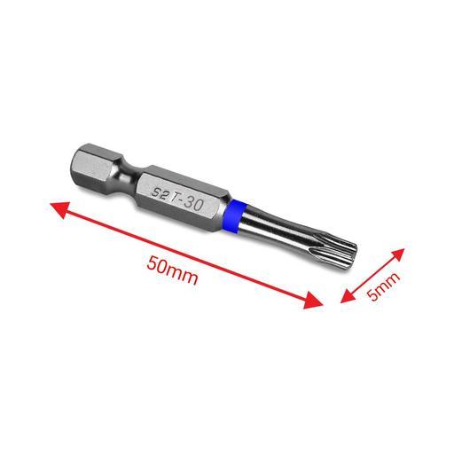 Xtorque 5PKTA3050 TORX30 50mm Tamperproof Torx Head Torsion Magnetic Driver Bit - 5 Pack – image 4