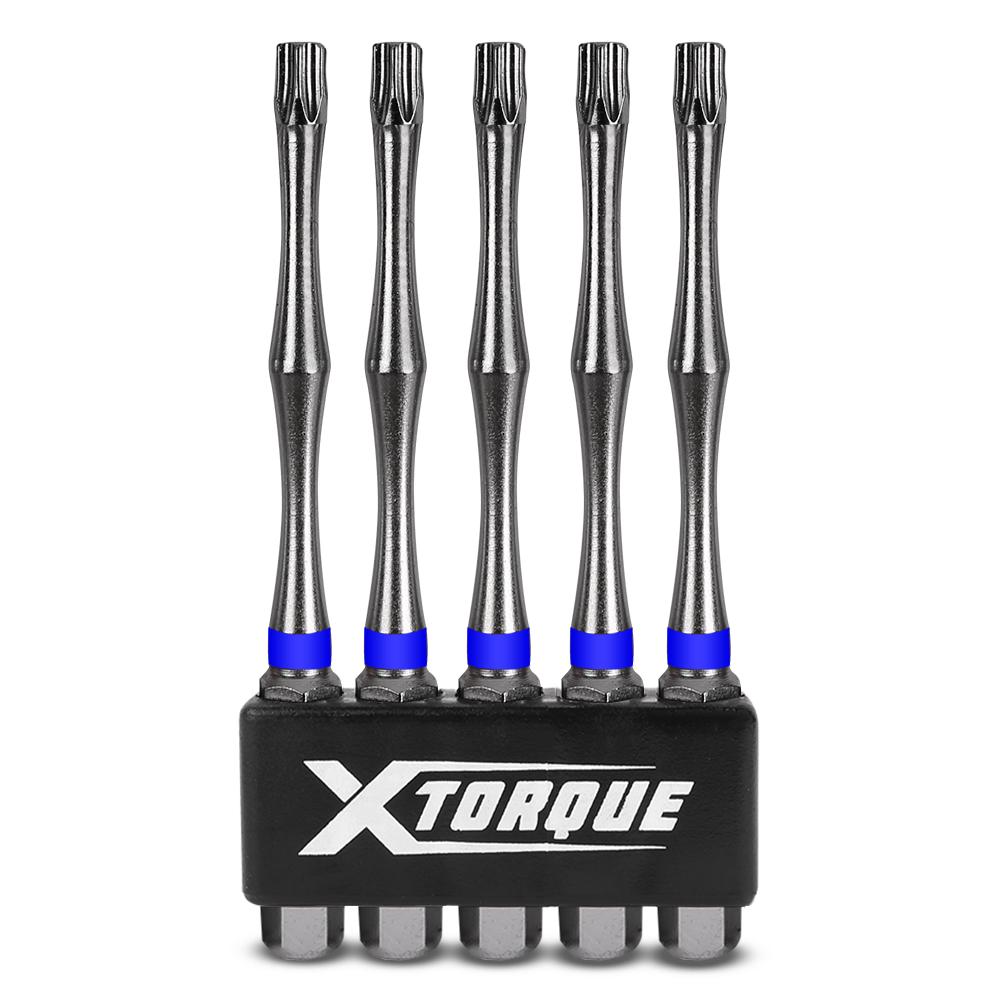 Xtorque 5PKTA2575 TORX25 75mm Tamperproof Torx Head Torsion Driver Bit - 5 Pack – image 1