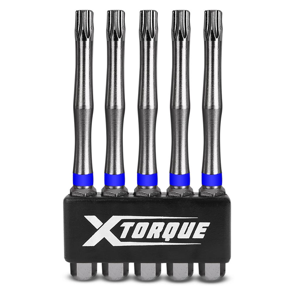 Xtorque 5PKTA2775 TORX27 75mm Tamperproof Torx Head Torsion Driver Bit - 5 Pack – image 1